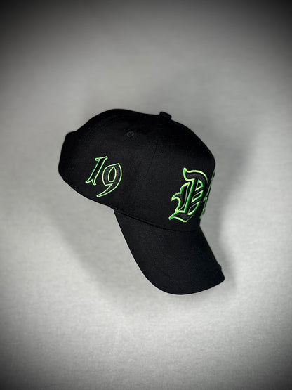Black and green Snapback Cap