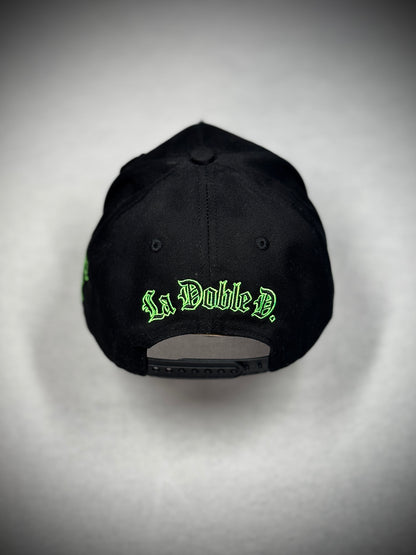 Black and green Snapback Cap